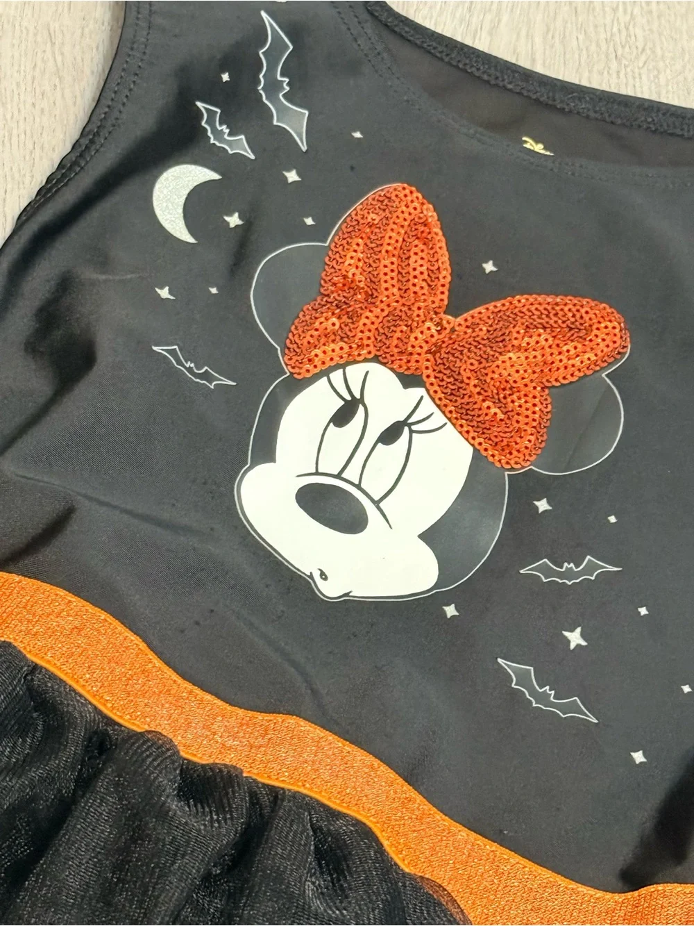 Disney Black and Orange Minnie Mouse Halloween Tutu Costume